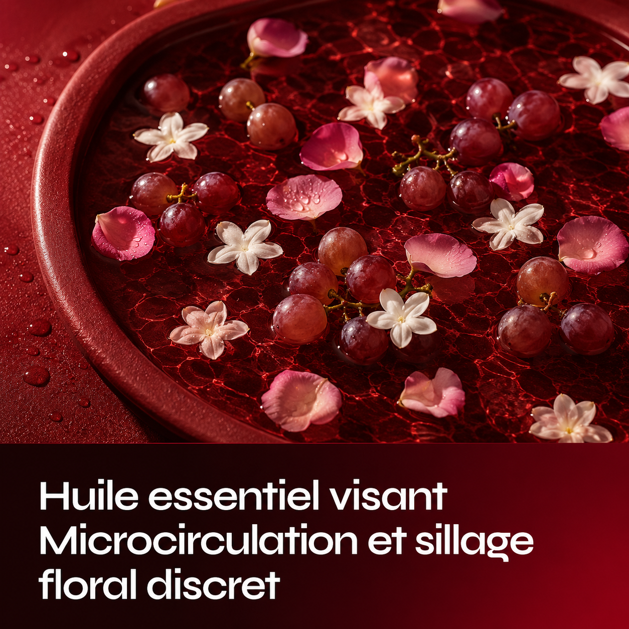 Huile essentielle · sillage floral discret